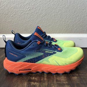 Brooks Cascadia 17 Low Sharp Green Navy Men Shoes - Size 9